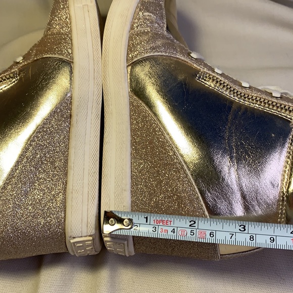 Stuart Weitzman Champaign Gold wedge sneakers - Picture 13 of 16